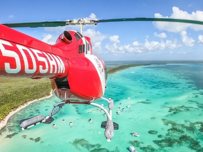 Isla Saona en helicóptero